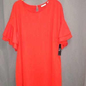 Size XL New York & Company Stretch Orange Dress